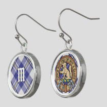 Clan MacPherson Blue Dress Tartan Earrings
