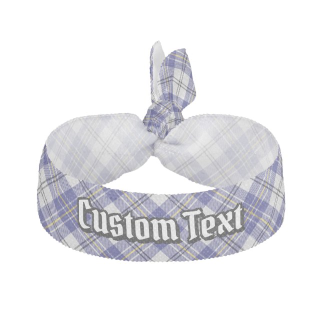 Clan MacPherson Blue Dress Tartan Elastic Hair Tie (Front)