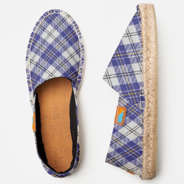 Clan MacPherson Blue Dress Tartan Espadrilles (Side)