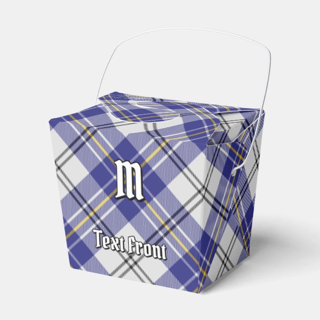 Clan MacPherson Blue Dress Tartan Favor Box (Front Side)