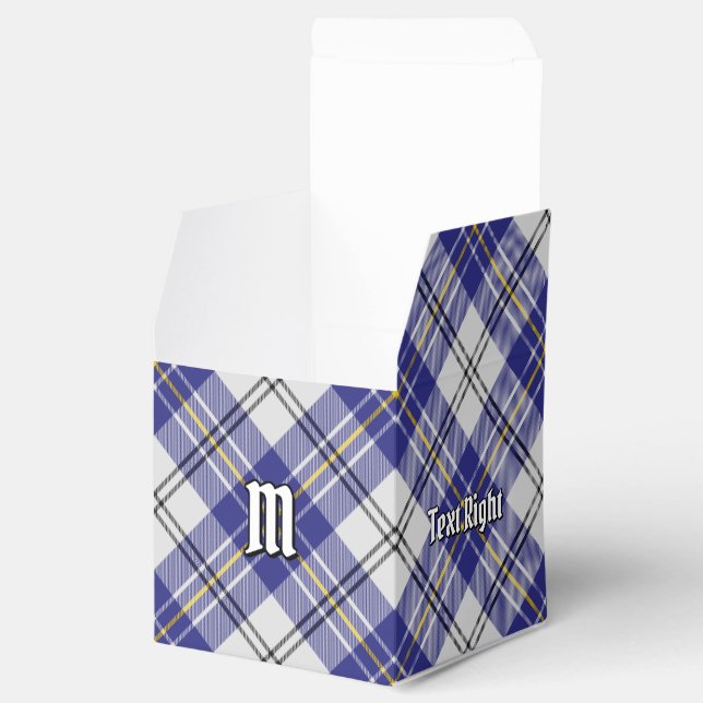 Clan MacPherson Blue Dress Tartan Favor Box (Opened)