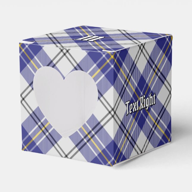 Clan MacPherson Blue Dress Tartan Favor Box (Front Side)