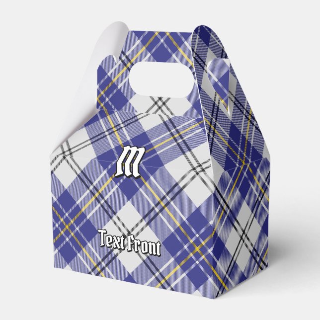 Clan MacPherson Blue Dress Tartan Favor Box (Front Side)