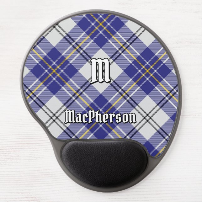 Clan MacPherson Blue Dress Tartan Gel Mouse Pad (Front)