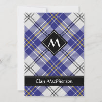 Clan MacPherson Blue Dress Tartan Invitation