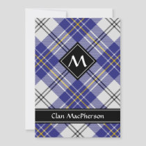 Clan MacPherson Blue Dress Tartan Invitation