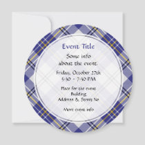 Clan MacPherson Blue Dress Tartan Invitation