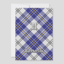 Clan MacPherson Blue Dress Tartan Invitation