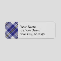 Clan MacPherson Blue Dress Tartan Label