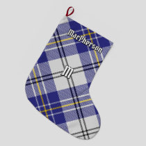 Clan MacPherson Blue Dress Tartan Large Christmas Stocking