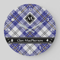 Clan MacPherson Blue Dress Tartan Large Clock