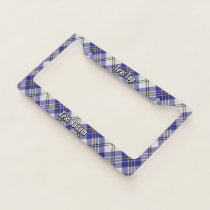 Clan MacPherson Blue Dress Tartan License Plate Frame