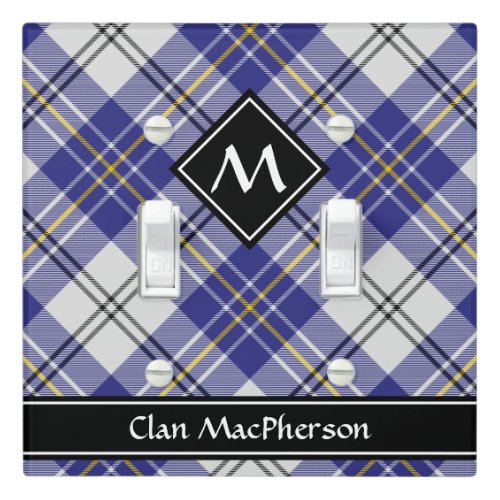 Clan MacPherson Blue Dress Tartan Light Switch Cover