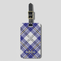 Clan MacPherson Blue Dress Tartan Luggage Tag