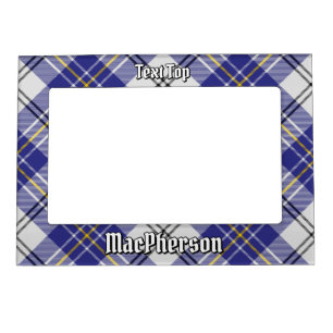 Clan MacPherson Blue Dress Tartan Magnetic Frame