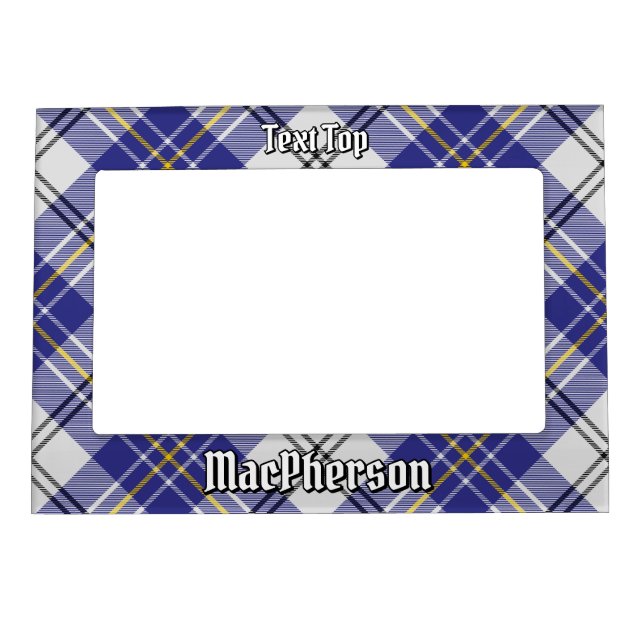 Clan MacPherson Blue Dress Tartan Magnetic Frame (Front)
