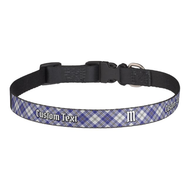 Clan MacPherson Blue Dress Tartan Pet Collar (Front)