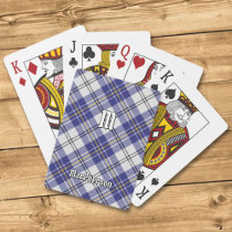 Clan MacPherson Blue Dress Tartan Playing Cards