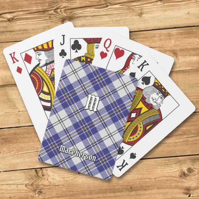 Clan MacPherson Blue Dress Tartan Playing Cards (Creator Uploaded)