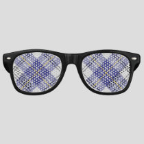 Clan MacPherson Blue Dress Tartan Retro Sunglasses