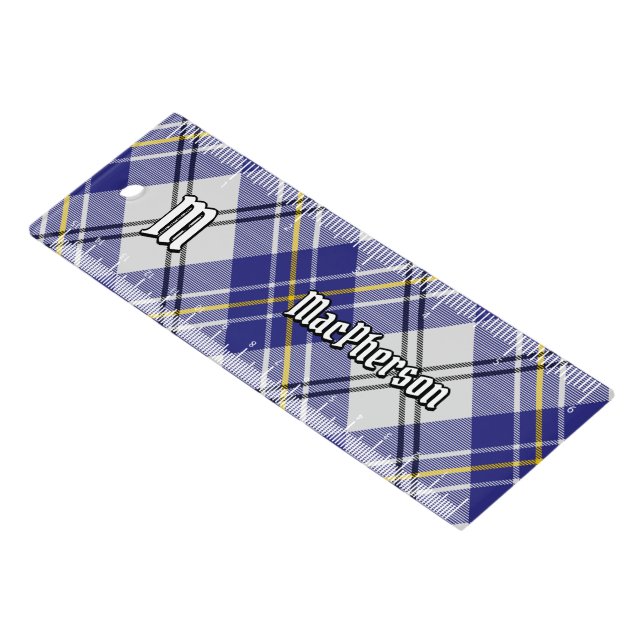 Clan MacPherson Blue Dress Tartan Ruler (Angled)