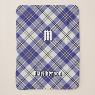 Clan MacPherson Blue Dress Tartan Sherpa Blanket