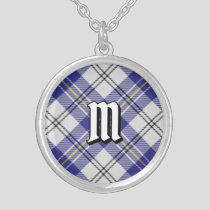 Clan MacPherson Blue Dress Tartan Silver Plated Necklace