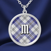 Clan MacPherson Blue Dress Tartan Silver Plated Necklace