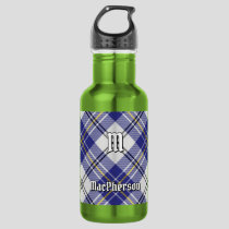 Clan MacPherson Blue Dress Tartan Stainless Steel Water Bottle