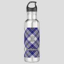 Clan MacPherson Blue Dress Tartan Stainless Steel Water Bottle