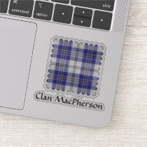 Clan MacPherson Blue Dress Tartan Sticker