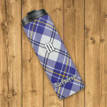 Clan MacPherson Blue Dress Tartan Thermal Tumbler