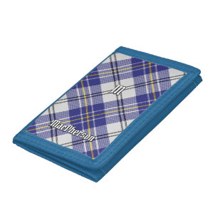 Clan MacPherson Blue Dress Tartan Trifold Wallet