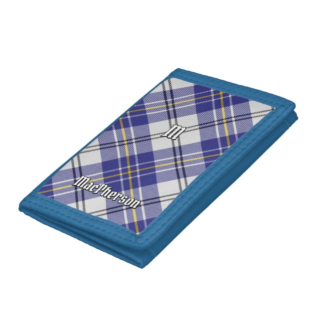Clan MacPherson Blue Dress Tartan Trifold Wallet (Bottom)