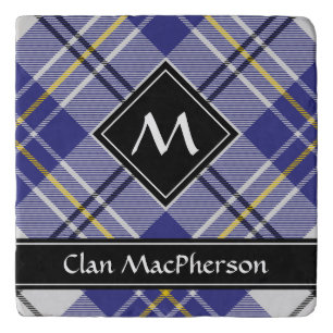 Clan MacPherson Blue Dress Tartan Trivet
