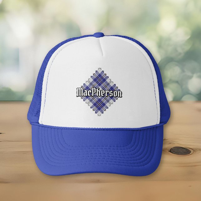 Clan MacPherson Blue Dress Tartan Trucker Hat (Creator Uploaded)