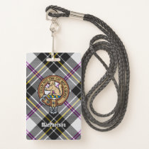 Clan MacPherson Crest over Dress Tartan Badge