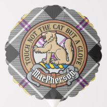 Clan MacPherson Crest over Dress Tartan Balloon