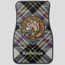 Clan MacPherson Crest over Dress Tartan Car Floor Mat