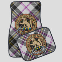 Clan MacPherson Crest over Dress Tartan Car Floor Mat