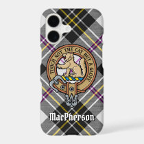 Clan MacPherson Crest over Dress Tartan iPhone 17 Case