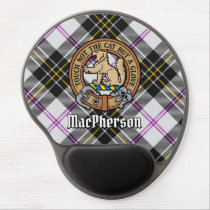 Clan MacPherson Crest over Dress Tartan Gel Mouse Pad