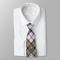 Clan MacPherson Crest over Dress Tartan Neck Tie