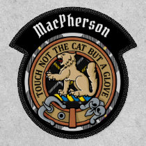 Clan MacPherson Crest over Dress Tartan Patch