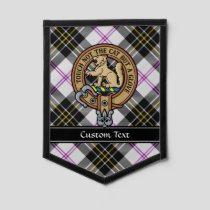 Clan MacPherson Crest over Dress Tartan Pennant