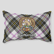 Clan MacPherson Crest over Dress Tartan Pet Bed