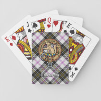 Clan MacPherson Crest over Dress Tartan Poker Cards