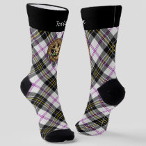 Clan MacPherson Crest over Dress Tartan Socks