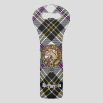 Clan MacPherson Crest over Dress Tartan Wine Bag