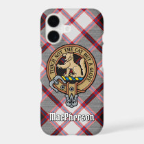 Clan MacPherson Crest over Hunting Tartan iPhone 17 Case